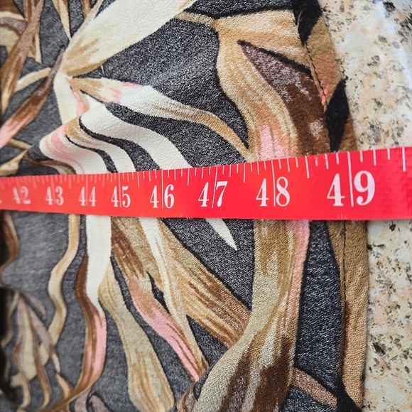 Old Navy Tropical Palm Tree Themed Maxi Dress Stretch Waist Women size S - Picture 12 of 12